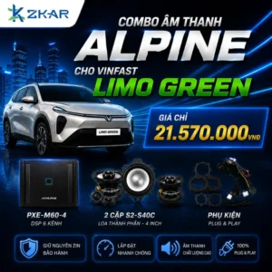 Combo Âm Thanh Alpine Cho VinFast Limo Green - Giá 21tr570