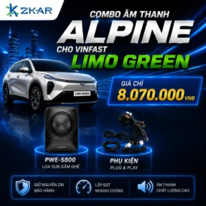 Combo Âm Thanh Alpine Cho VinFast Limo Green - Giá 8tr070