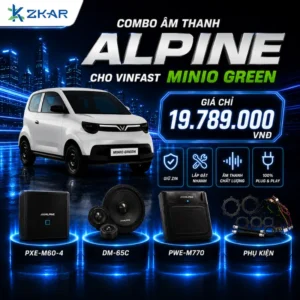 Combo Âm Thanh Alpine Cho VinFast Minio Green - Giá 19TR789
