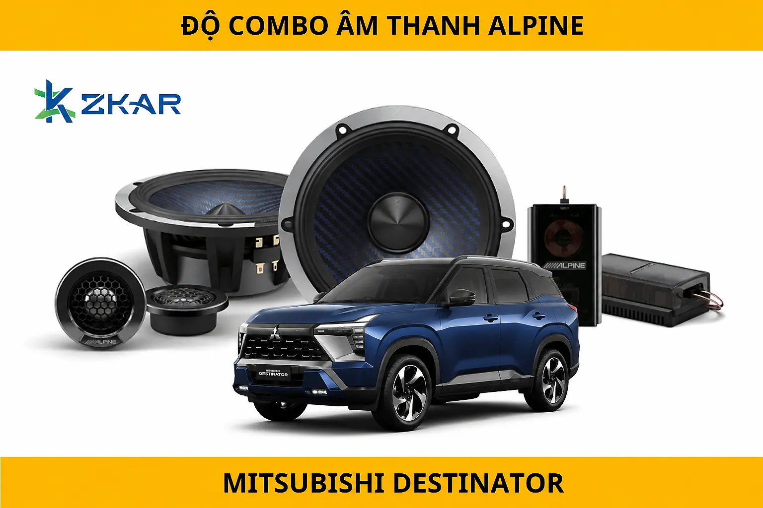 Địa chỉ độ âm thanh alpine cho mitsubishi destinator uy tín tại tphcm