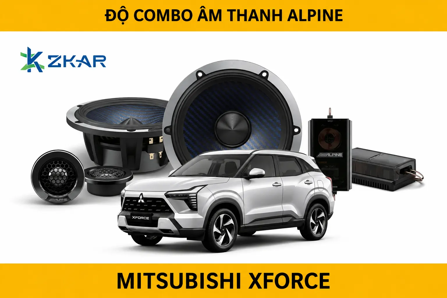 Địa chỉ độ âm thanh alpine cho mitsubishi xforce uy tín tại tphcm