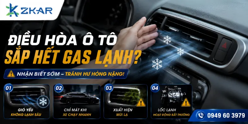 Điều Hòa Ô Tô Sắp Hết Gas Lạnh Và Cách Xử Lý