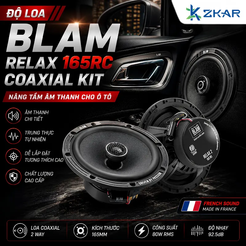 Độ Loa BLAM RELAX 165RC COAXIAL KIT Cho Ô Tô