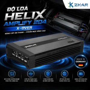Độ Loa HELIX AMPLIFY 204 X-OVER Cho Ô Tô