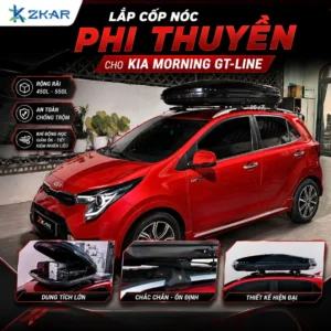 Gắn Cốp Nóc Phi Thuyền Cho Kia Morning GT-Line