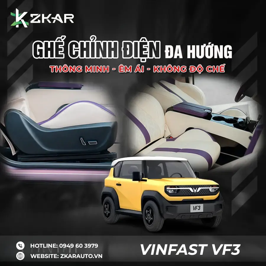 Ghế chỉnh điện tự động cho VF3