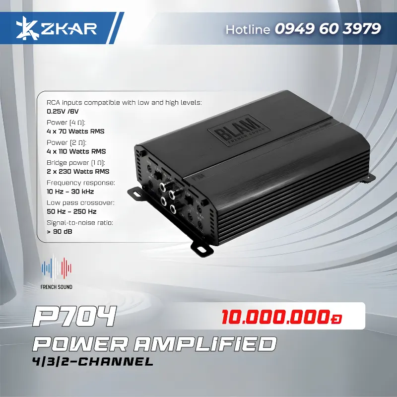 Giá Loa âm thanh BLAM P704 POWER AMPLIFIER