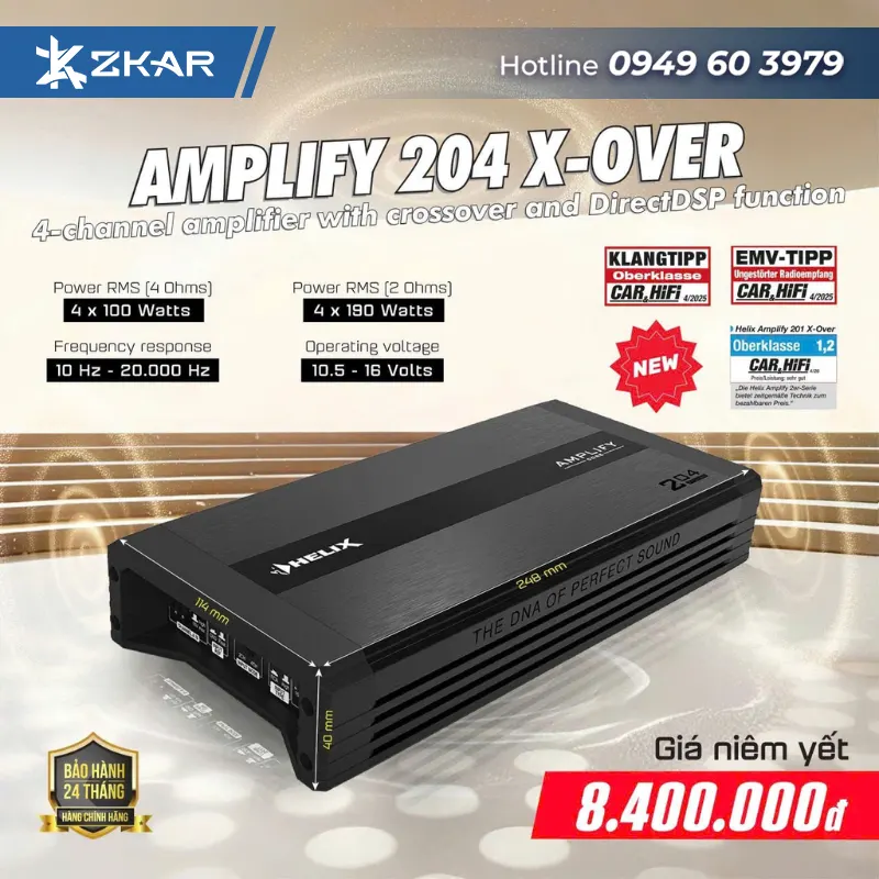 Giá Loa âm thanh HELIX AMPLIFY 204 X-OVER