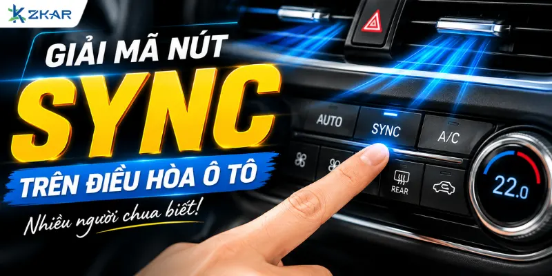 Giải Mã Nút SYNC Trên Điều Hòa Ô Tô Nhiều Người Chưa Biết