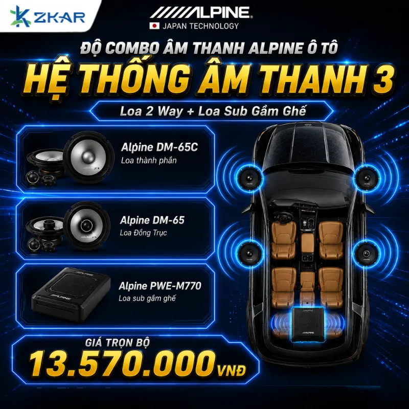 Gói Độ Loa Hệ Thống Âm Thanh Alpine 3