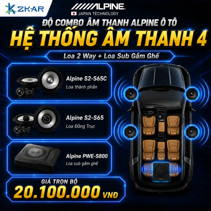 Gói Độ Loa Hệ Thống Âm Thanh Alpine 4