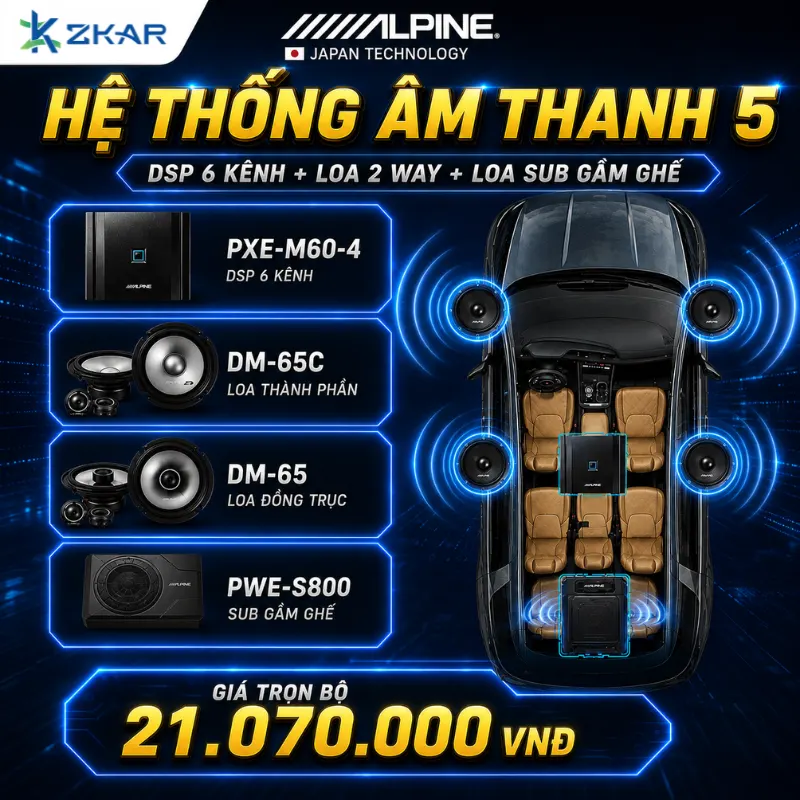 Gói Độ Loa Hệ Thống Âm Thanh Alpine 5