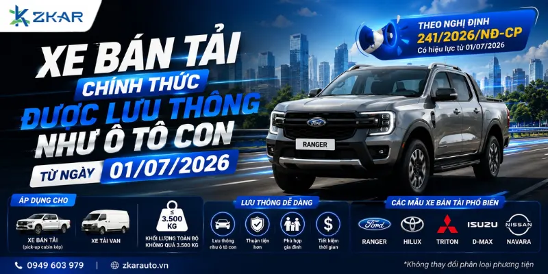 Quy Định Mới Cho Xe Bán Tải