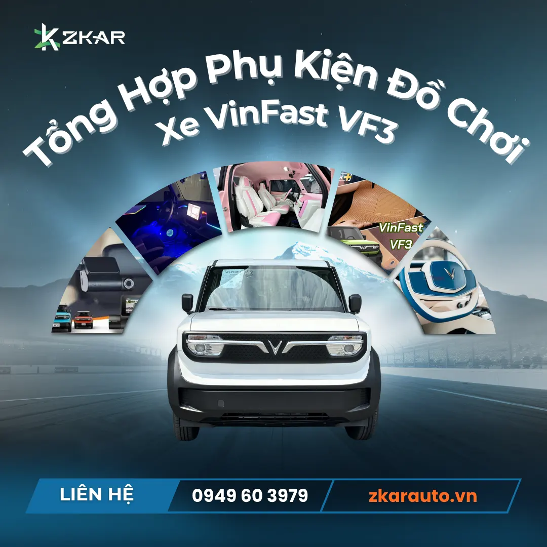tổng hợp phụ kiện đồ chơi vinfast vf3