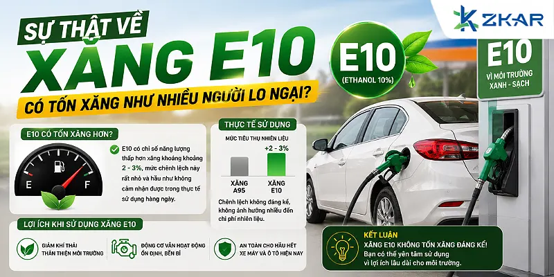 Xăng E10 Có Khiến Xe Hao Nhiên Liệu Hơn?