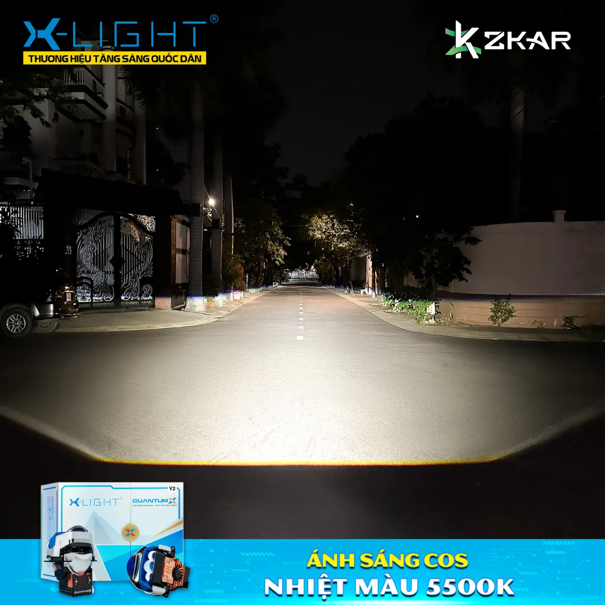  Ánh sáng thực tế chế độ Pha đèn bi LED X-Light Quantum X V2