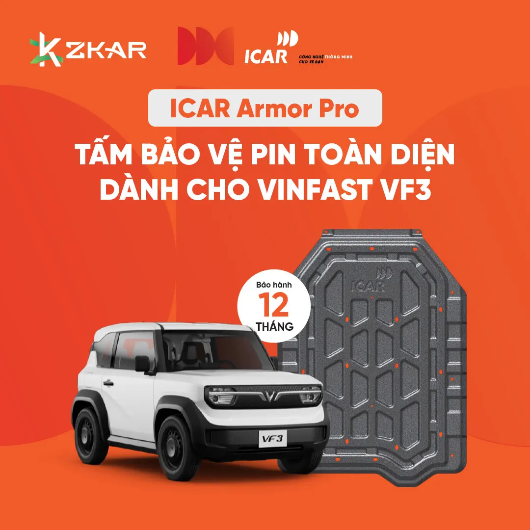Chế độ bảo hành tấm bảo vệ pin icar armor pro cho vf3