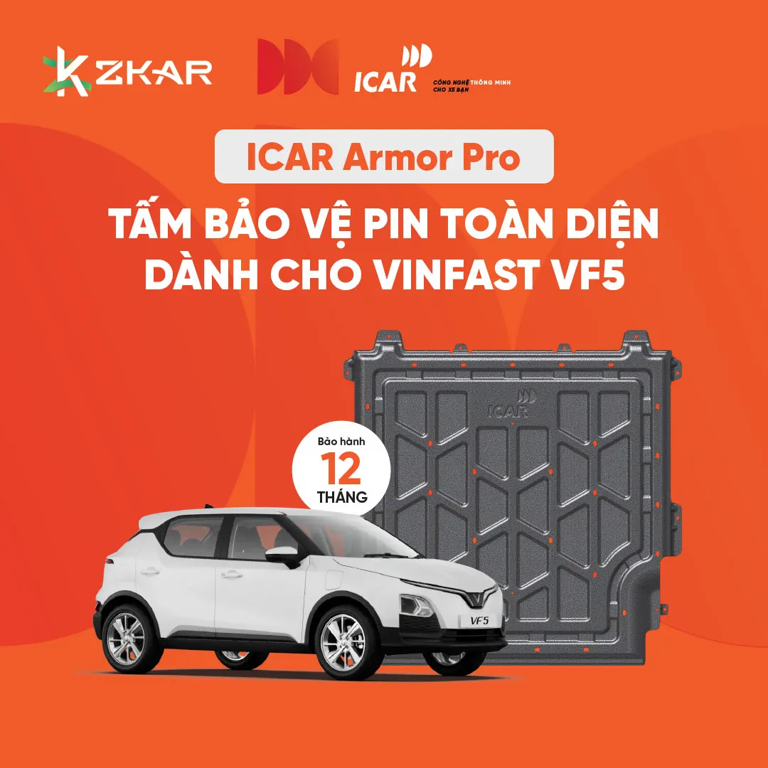 Chế độ bảo hành tấm bảo vệ pin icar armor pro cho vf5