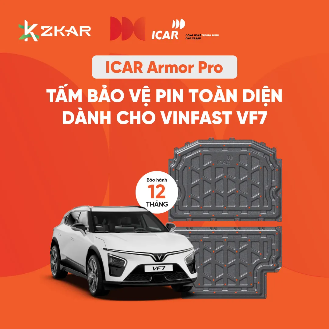 Chế độ bảo hành tấm bảo vệ pin icar armor pro cho vf7