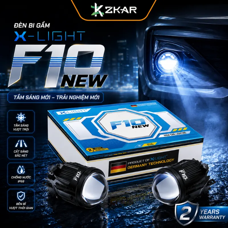ĐÈN BI GẦM X-LIGHT F10 NEW
