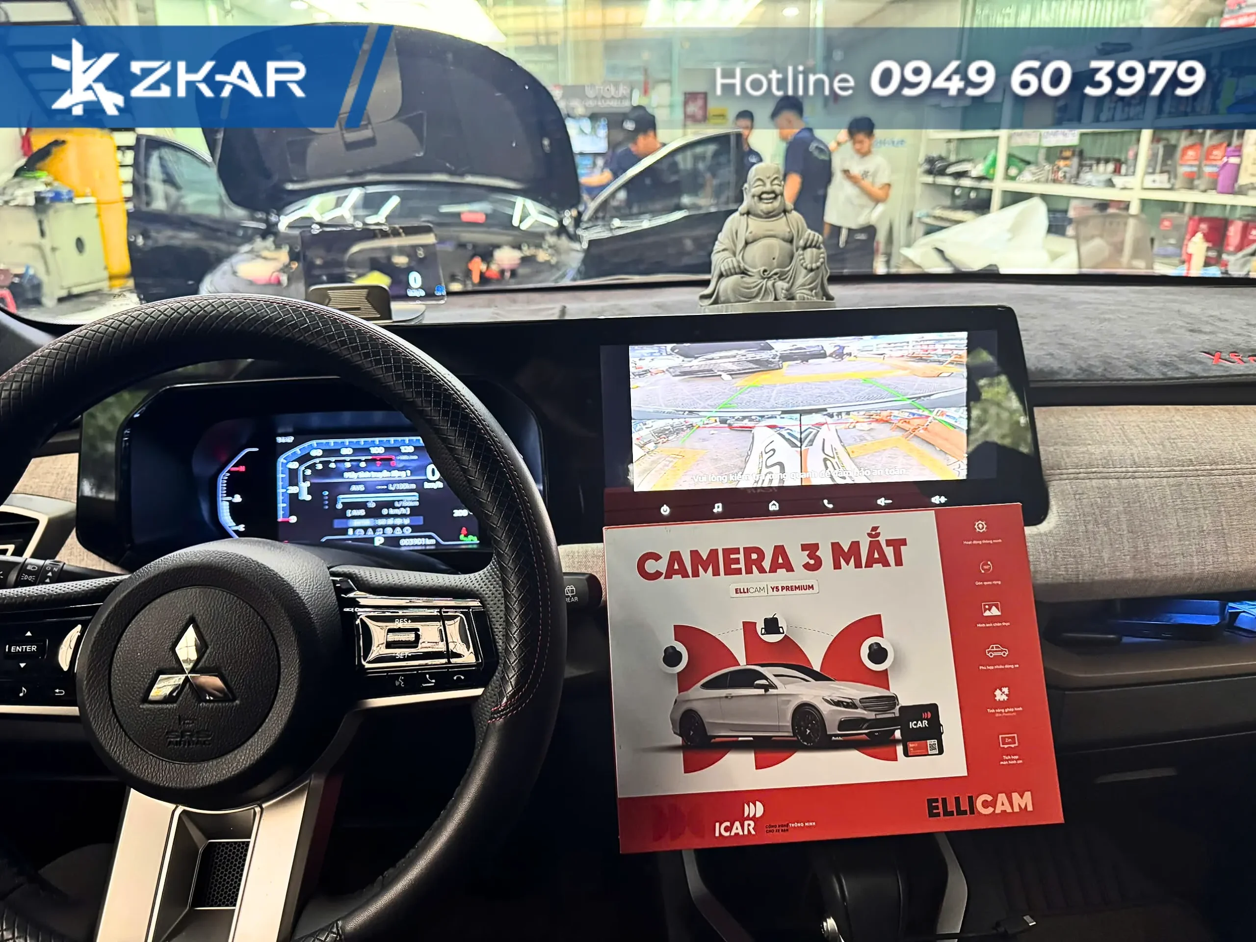 Địa Chỉ Lắp Camera 3 Mắt Elliview Y5 Premium Cho Mitsubishi Xforce