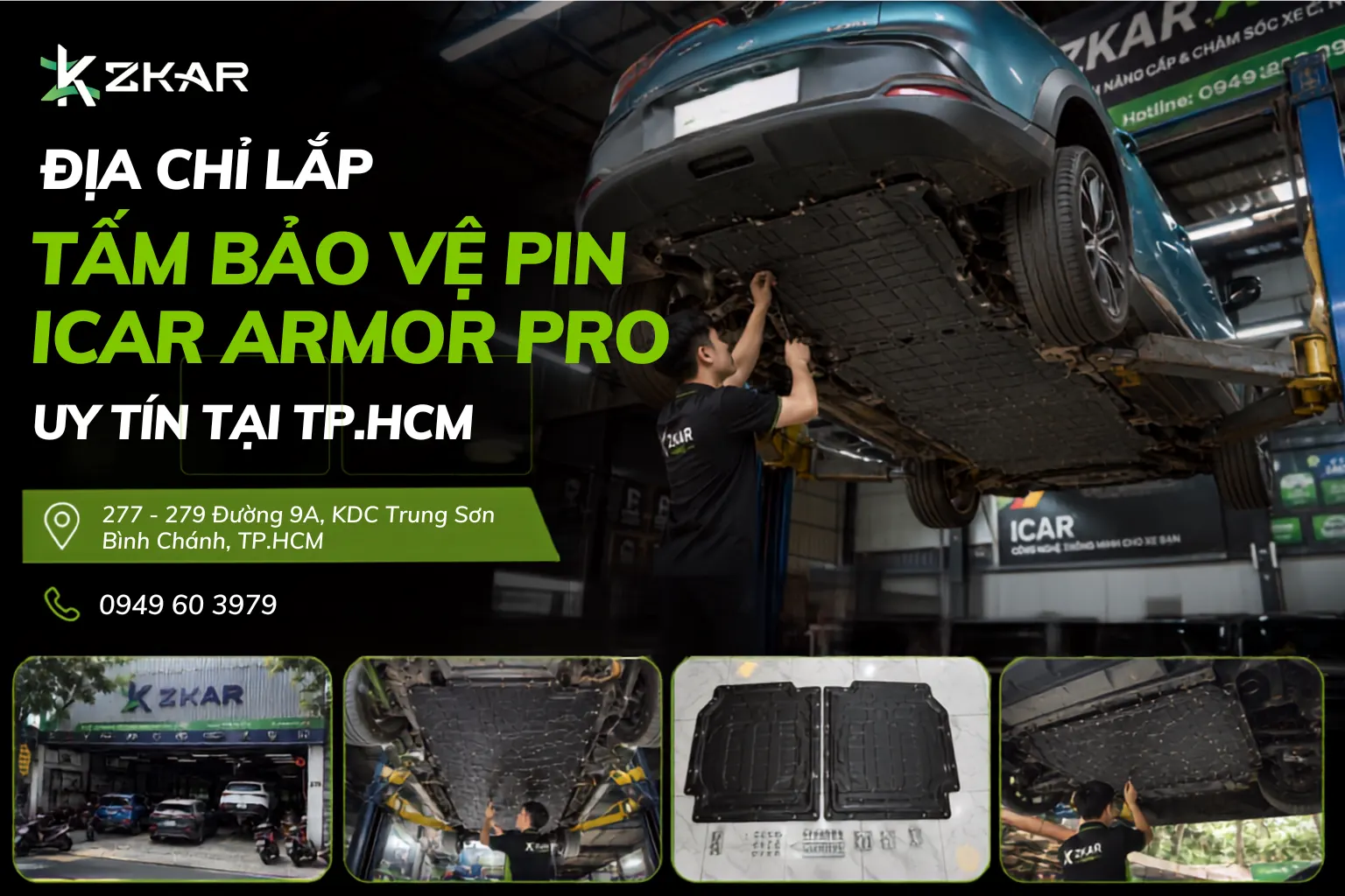 Địa Chỉ Lắp Tấm Bảo Vệ Pin ICAR Armor Pro Uy Tín Tại TpHCM