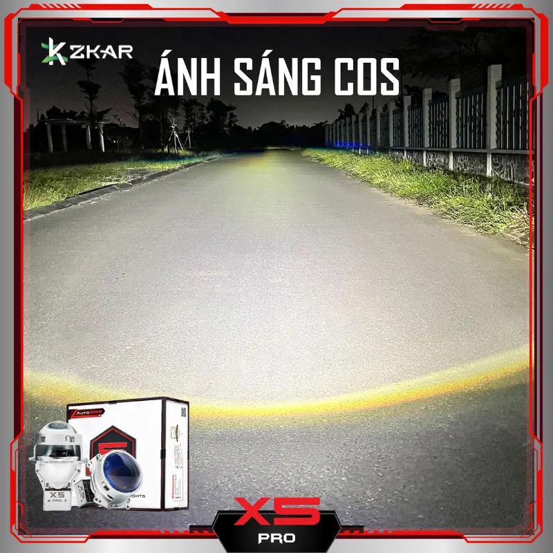 Hình ảnh thực tế về ánh sáng cos của X-Light X5 Pro