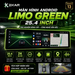 Màn Hình Android CARFU Limo Green 25.4 Inch