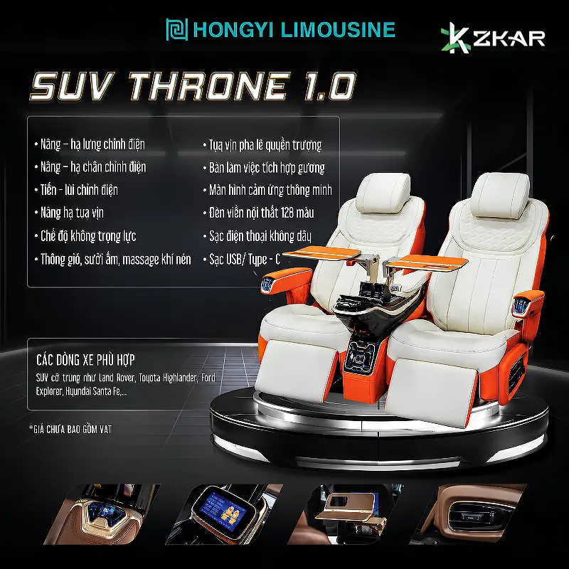 Nâng Cấp Ghế Limousine HONGYI SUV Throne 1.0