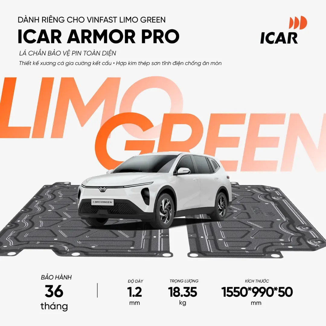 Thông số kỹ thuật bảo vệ pin icar limo green