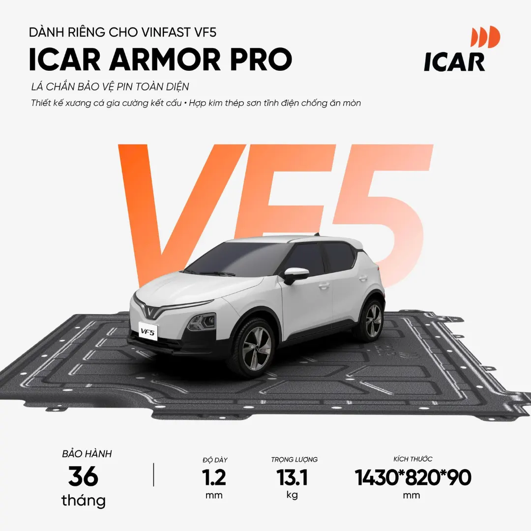 Thông số kỹ thuật bảo vệ pin icar vf5