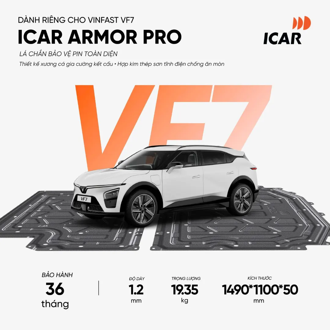 Thông số kỹ thuật bảo vệ pin icar vf7