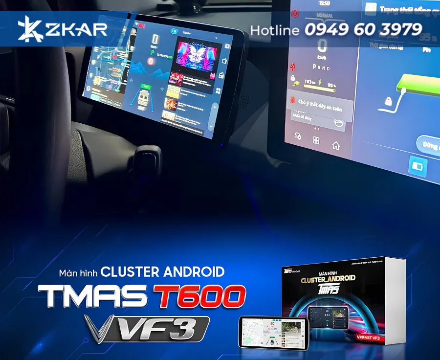Địa Chỉ Lắp Màn Hình Cluster TMAS T600 Cho VF3
