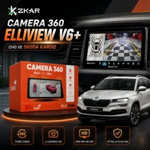 Lắp Camera 360 Elliview V6 + Cho Xe Skoda Karoq