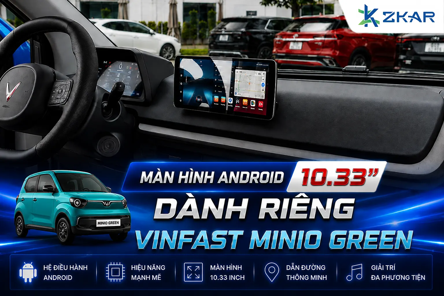 Màn Hình Android TMAS 10.33 – Trải Nghiệm Giải Trí Trên Minio Green