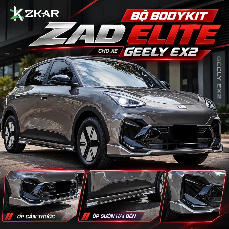 Bộ Bodykit ZAD ELITE Cho Xe Geely EX2