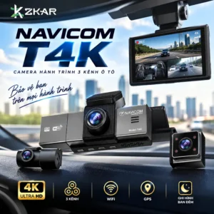 Camera Hành Trình 3 Kênh Navicom T4K Ô Tô