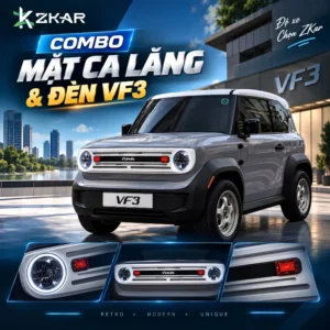 Combo Mặt Ca Lăng & Đèn Vinfast VF3 – Giá Chỉ 12 Triệu