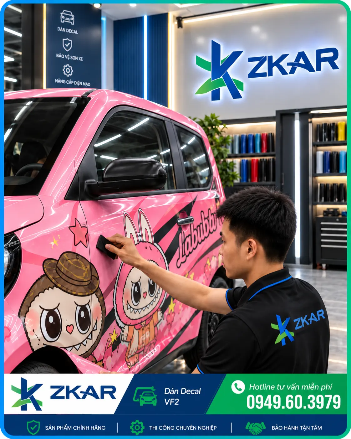Dán Decal VinFast VF2 Tại ZKar Auto – Cá Tính Theo Cách Riêng