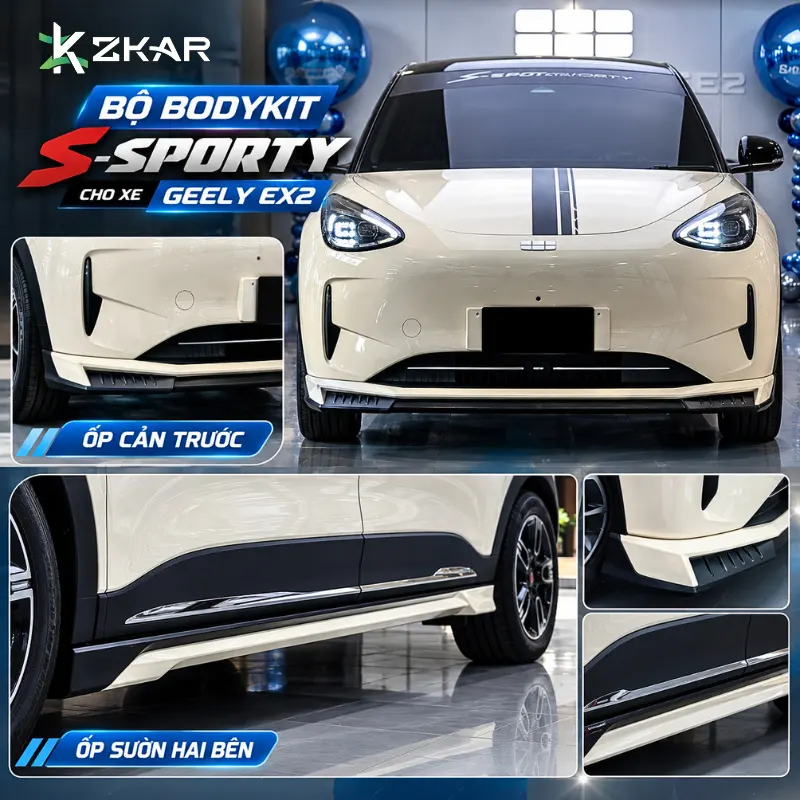 Địa Chỉ Độ Bodykit S-sporty Cho Geely EX2 Uy Tín Tại TP.HCM