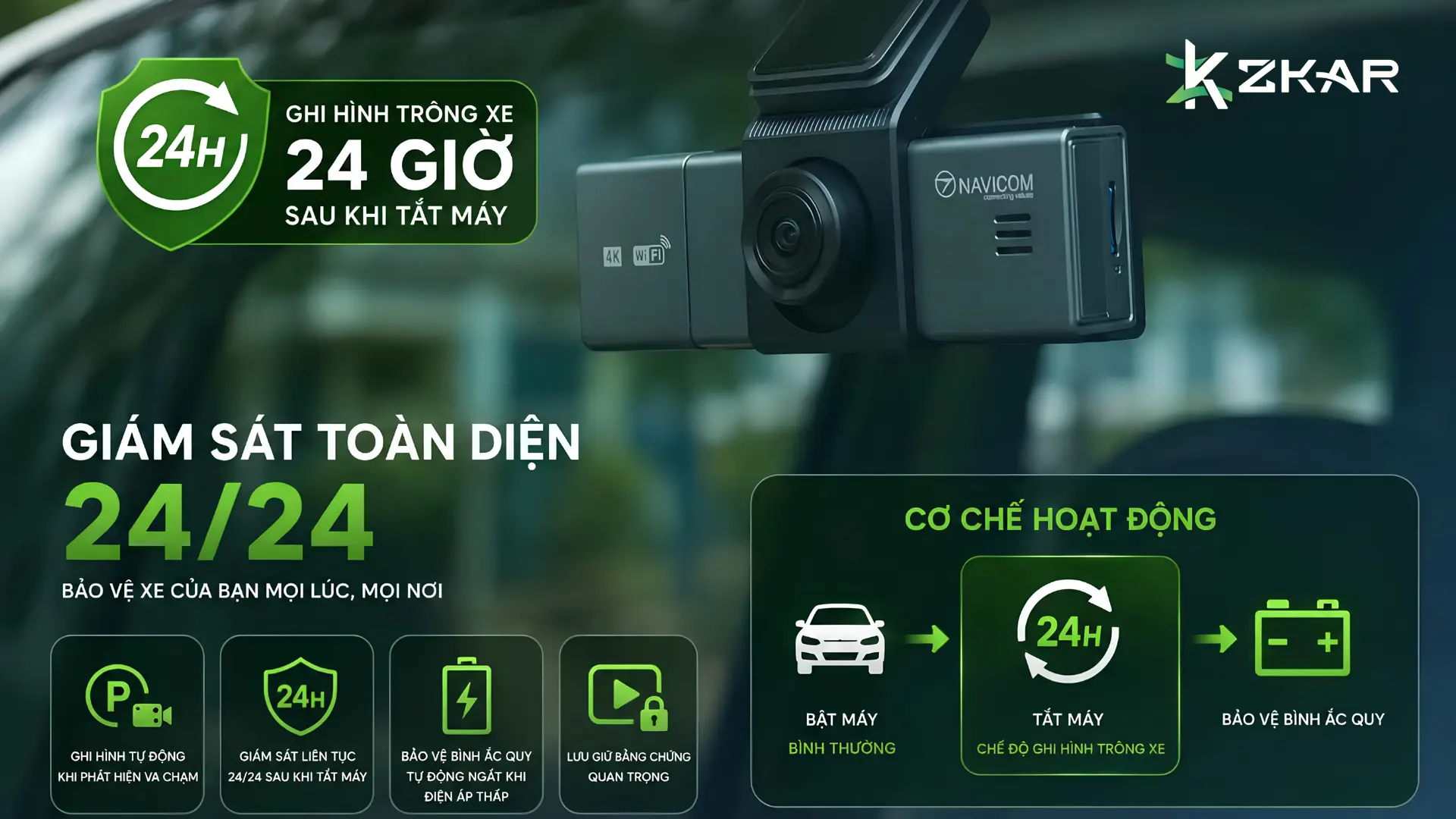 Địa Chỉ Lắp Camera Hành Trình Navicom T4K Uy Tín – ZKar Auto