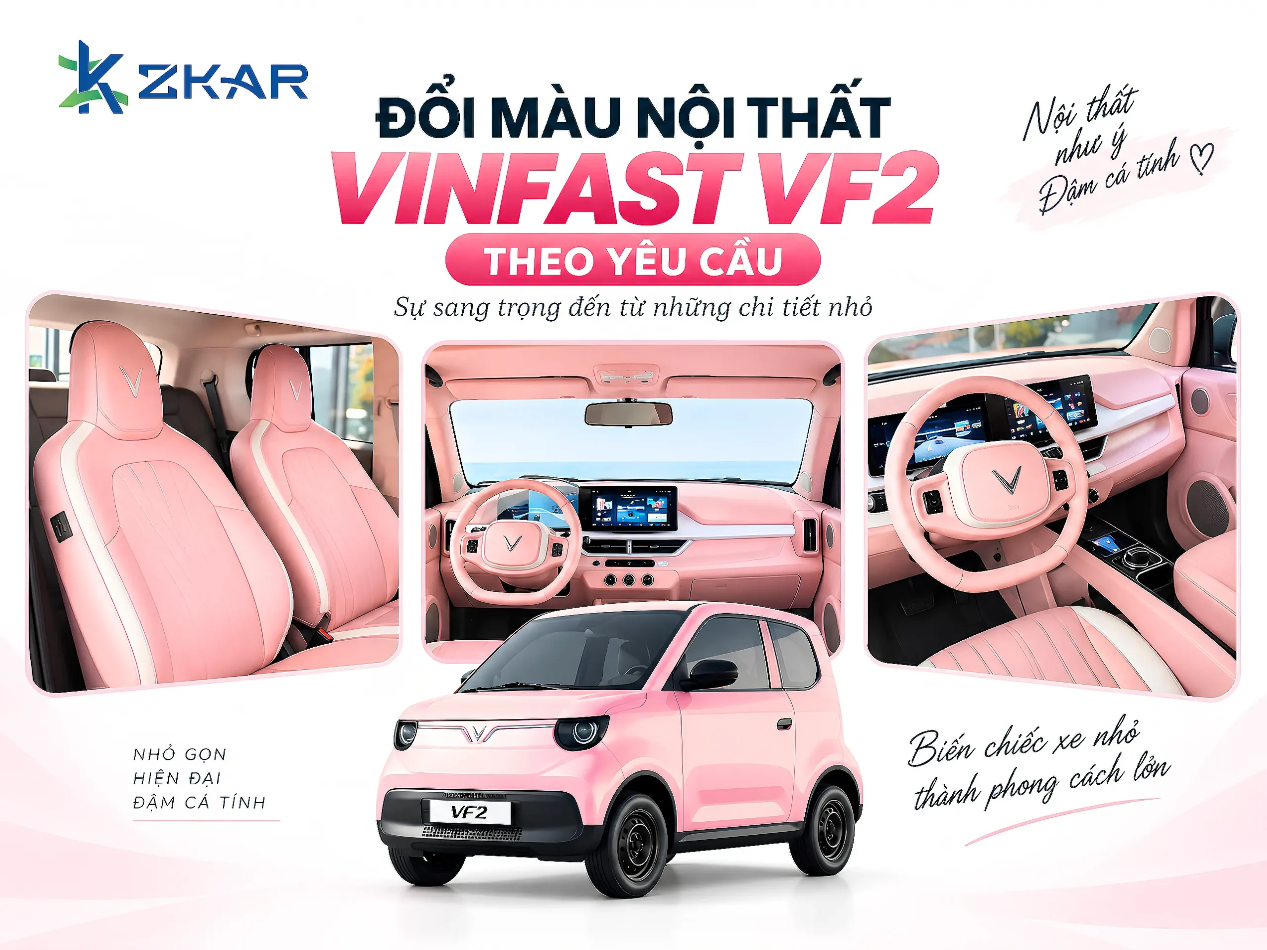 Đổi màu nội thất cho vf2