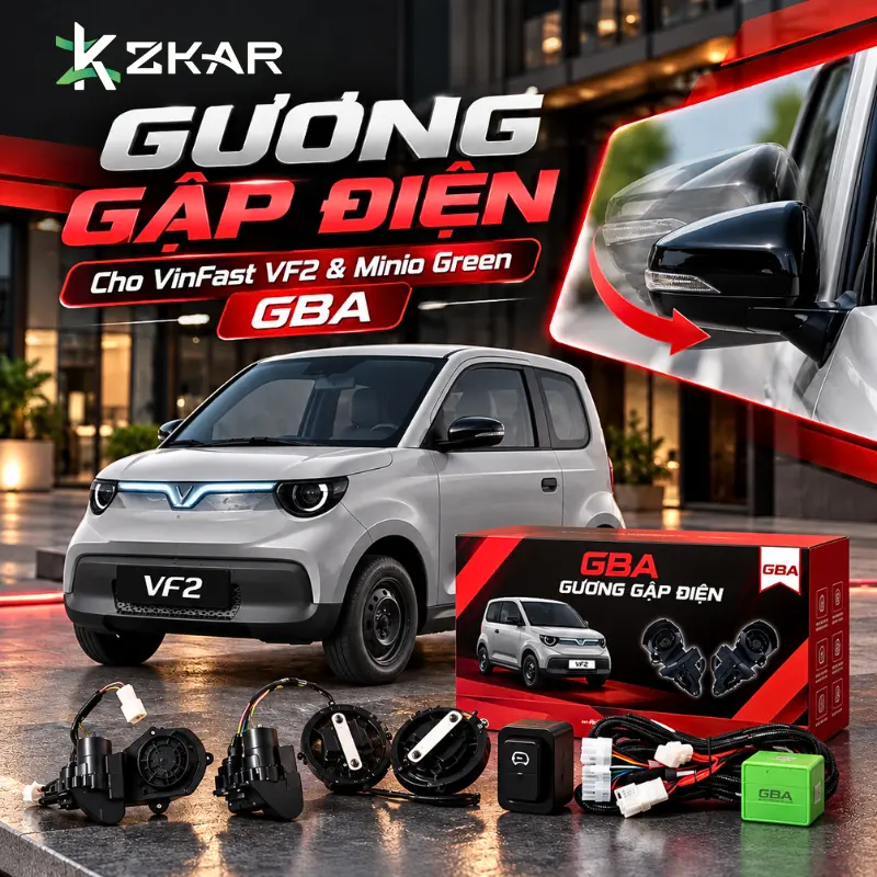 Gương Gập Điện Cho VinFast VF2 & Minio Green - 𝐆𝐁𝐀