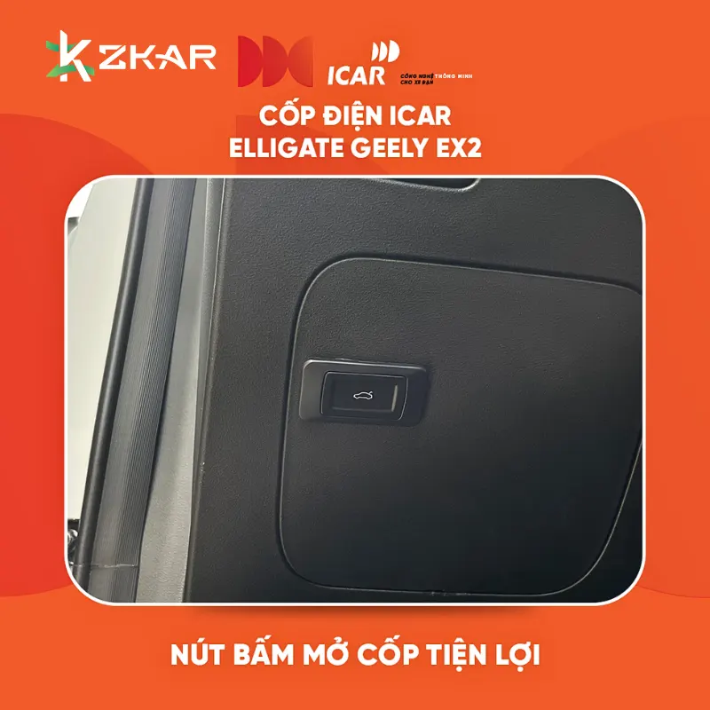 Nút bấm mở cốp tiện lợi