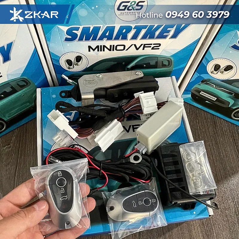 Trọn Bộ Smartkey G&S Automotive Cắm Giắc Zin Cho VinFast Minio Green Và VF2