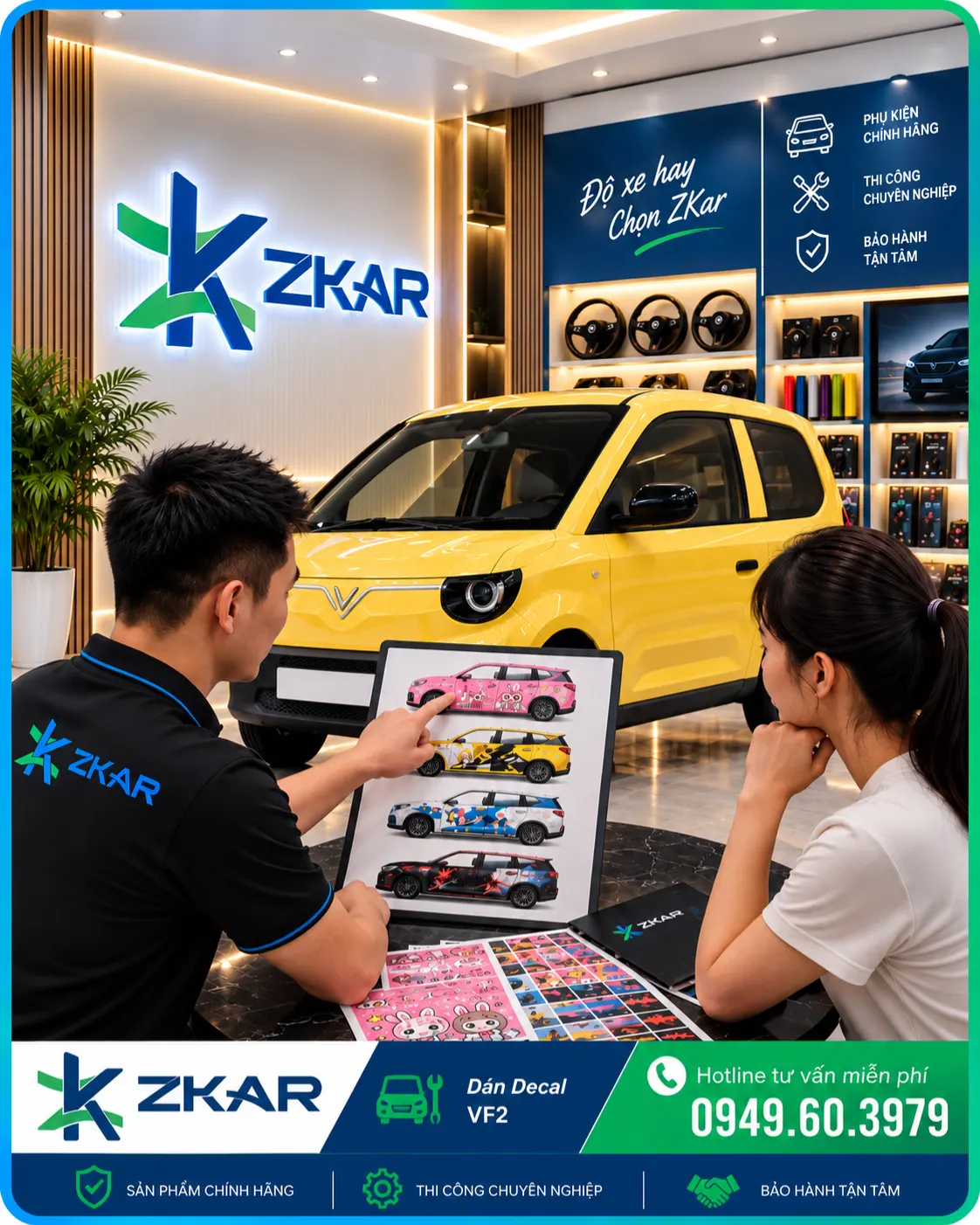 Tư Vấn Chọn Mẫu Decal VinFast VF2 Theo Phong Cách Riêng