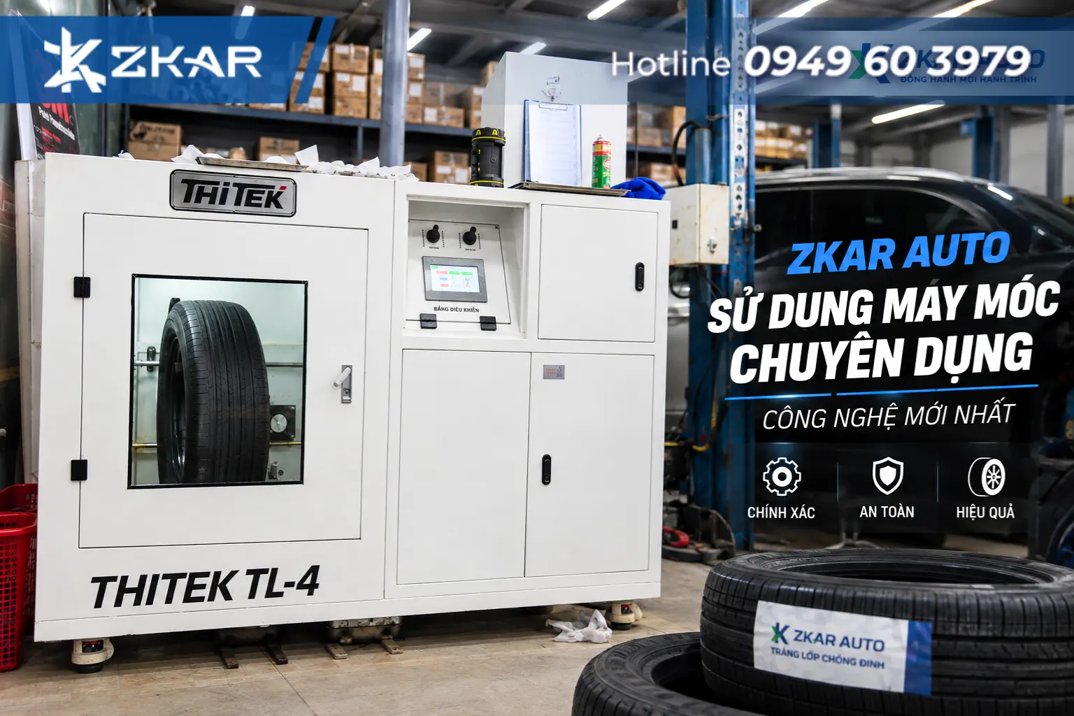 ZKar Auto - sử dụng máy móc chuyên dụng, công nghệ mới nhất