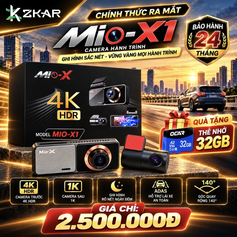 Bảng giá camera giám sát mio-x1 4k