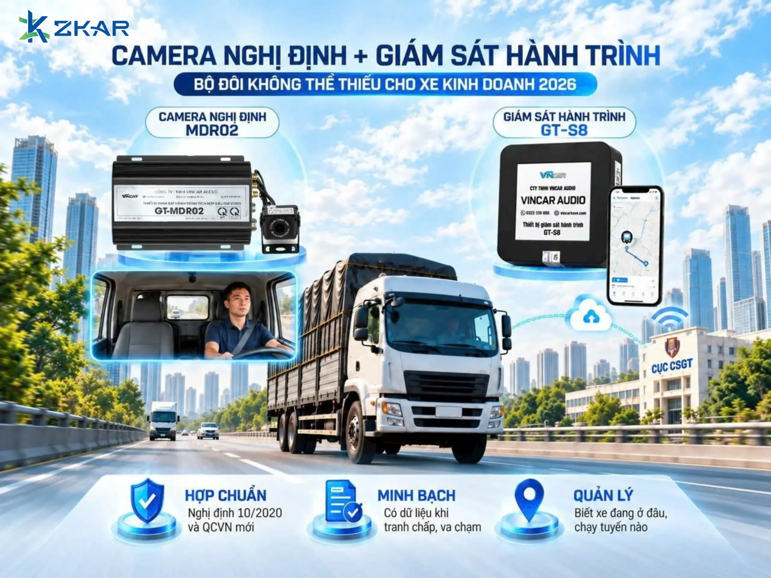 Bộ đôi camera nghị định + giám sát hành trình