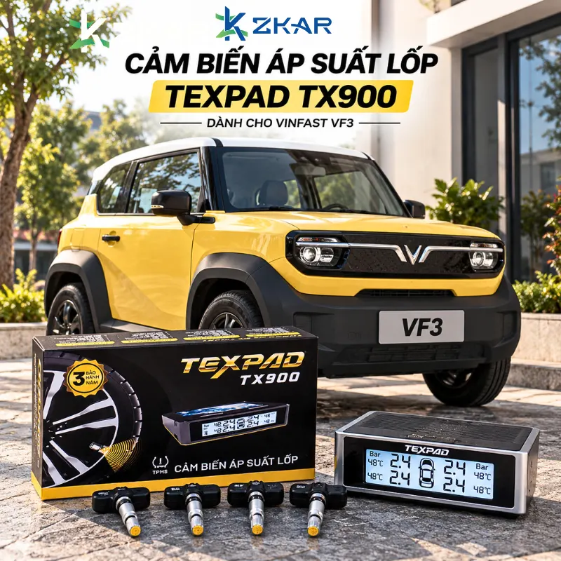 Cảm biến áp suất lốp texpad tx900 xe vinfast vf3